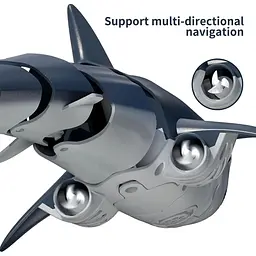 Іграшкова акула на дистанційному керуванні TEMI Shark, 1:18, зі світлом і розпиленою водою - мініатюра 7