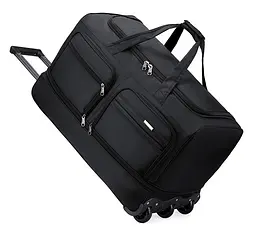 Середня дорожня сумка на колесах Solve Filippini Чорна 90 літрів 32 см x 37 см x 60 см KT7006902