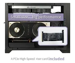 Корпус ALmordor Sharky 170I ITX Black (ALS170IBK) Без БП - мініатюра 2