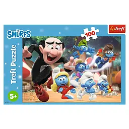 Пазл Trefl The Smurfs Уроки тата Смурфа 100 елементів (5900511164817) - мініатюра 3