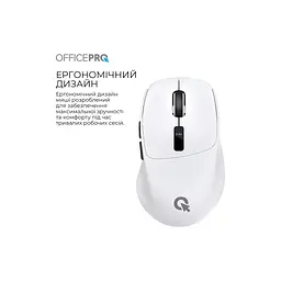 Мишка OfficePro M398W Wireless/Bluetooth White (M398W) - мініатюра 6