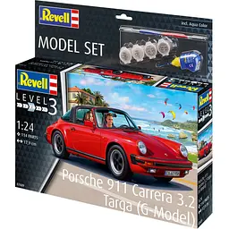 Збірна модель Revell Автомобіль Porsche 911 Carrera 3.2 Targa рівень 3, масштаб 1:24, 114 деталей (RVL-67689)