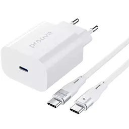 Мережевий зарядний пристрій Proove Rapid 20W White + кабель Lightning (WCRP20012102)