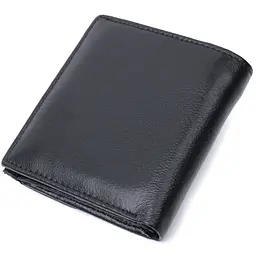 Оригінальне жіноче портмоне з натуральної шкіри ST Leather 22724 чорний - мініатюра 2