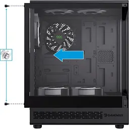 Корпус GameMax Vista COC AB Black (Vista COC AB) Б/в - мініатюра 9