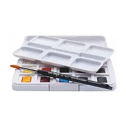 Набір акварельних фарб Van Gogh Pocket Box 12 кювет + пензлик Royal Talens (8712079341107) - мініатюра 4
