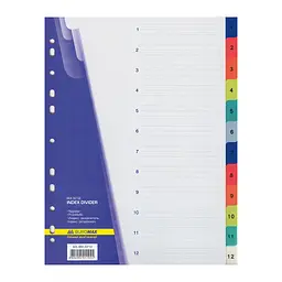 Роздільник сторінок Buromax numeric, 12 dividers (BM.3212) - мініатюра 1