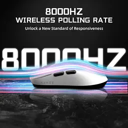 Бездротова магнітна миша Ajazz AJ159 APEX PAW3950 400 мАч RGB Біла - мініатюра 9