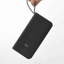 Портативна батарея Power Bank Hoco з вбудованим кабелем Hoco J25B New Power (10000mAh) Black