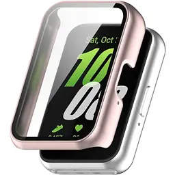 Чохол-накладка DK Пластик Soft-Touch Glass Full Cover Samsung Galaxy Fit3 (R390) (purple pink) - мініатюра 3