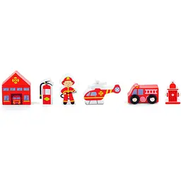 Набір для залізниці Viga Toys Пожежна станція (50815) - мініатюра 2
