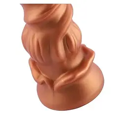 Фалоімітатор Hismith Spiral Grain Silicone Dildo Monster Series спіральний рельєф для секс-машин - мініатюра 6