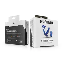 Анальна пробка з ерекційним кільцем Hueman Stellar Force, 10 см (синій) - мініатюра 4