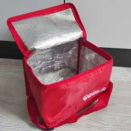 Термосумка для продуктів 20×17×15см підтримання температури їжі та напоїв Червоний - мініатюра 3