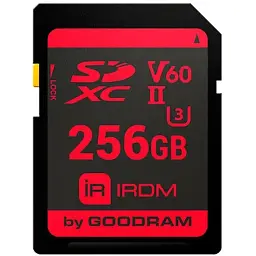 Карта пам'яті Goodram SD 256Gb IRDM SDXC V60 UHS-II U3 Retail (IR-S6B0-2560R11)