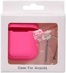 Кейс TOTO Plain Cover With Stripe Style Case AirPods Rose Red - мініатюра 2