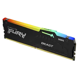 Оперативна пам'ять Kingston Fury 16GB DDR5 6400MHz Beast RGB Black (KF564C32BBA-16)