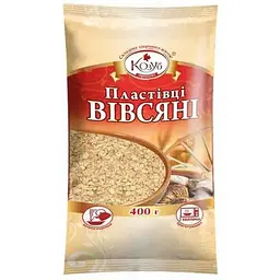 Пластівці Козуб Продукт 400г вівсяні в пакеті