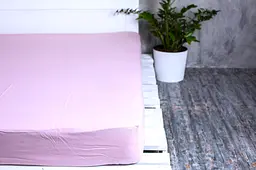 Простирадло на резинці Ecotton 200х200 см однотонне бузковий Lilac (20214)