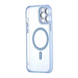 Чохол Splatter with MagSafe Protected Camera iPhone 13 Pro Max Light Blue - мініатюра 3