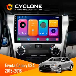 Штатна магнітола Toyota Camry 2015-2018 USA Cyclone C10-001 2x32 CPL Cyclone (НФ-00004525)