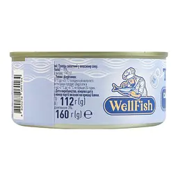 Тунець салатний у власному соку стерилізований WellFish з/б 160 г - мініатюра 5