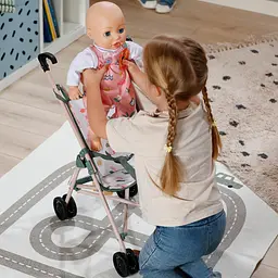 Візочок для ляльки BABY BORN - ТРОПІКИ (прогулянкова, складна) BABY born 838327 - мініатюра 5