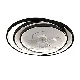 Люстра вентилятор вентилятор LED Levistella 7875088A BK+WH, 70W, чорний/білий, з пультом, сучасний стиль для дому - мініатюра 2
