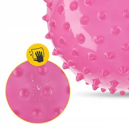 М'яч для пілатесу, йоги, реабілітації 4FIZJO 20 см (масажний) Pink (P-5905973402347) - мініатюра 3