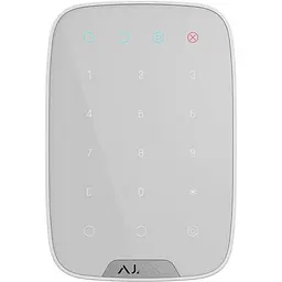Бездротова сенсорна клавіатура Ajax KeyPad Білий (8706.12.WH1/38249.12.WH1) - мініатюра 2
