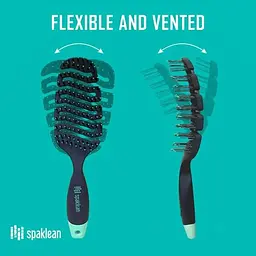 Щітка для дбайливого догляду та укладння волосся антистатична продувна Amazing Flex Brush Spaklean 1 шт - мініатюра 3