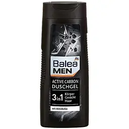 Balea Men 3 в 1 Carbon гель для душу+шампунь 300мл