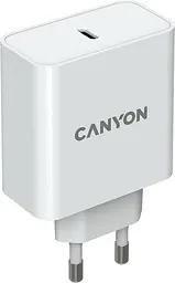 Зарядний пристрій Canyon H-65 GaN PD 65W QC 3.0 White
