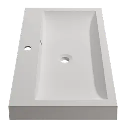 Раковина глянцева врізна Amidicon Lagune Slim 80 792x425 з литого каменю LAGUNE SLIM_80_HL, Білий - мініатюра 3