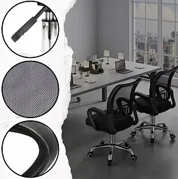 Офісне крісло Care Life Black Mesh (CF-09) - мініатюра 4