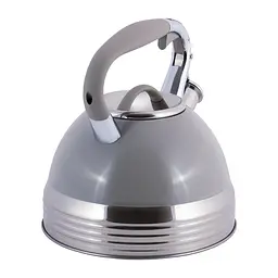 Чайник із свистком Kamille KM-0696GR 2.7 л сірий - мініатюра 2