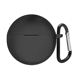 Силіконовий чохол для навушників OPPO Enco Air3i/Air2i, Hang Case, чорний, ультратонкий захисний кейс товщиною 2 мм, захист від подряпин, пилу та ударів, компактний, з карабіном для кріплення, ArmorStandart (ARM79943)