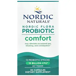 Пробіотики Nordic Naturals Nordic Flora Probiotic Comfort 15 млрд КУО 30 капсул - мініатюра 3