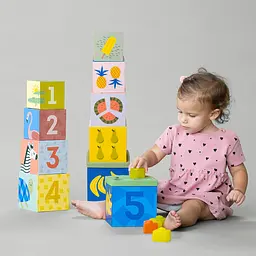 Іграшка-сортер Taf Toys Саванна Кубики Африка (12725) - мініатюра 6