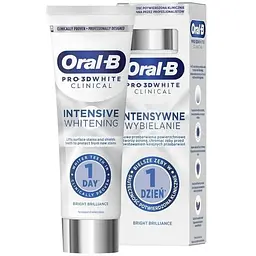 Зубна паста Oral-B Pro-3D White Clinical Intensive Whitening Яскравий блиск 75 мл (8700216922807)