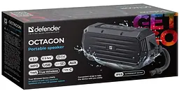 Портативна акустика Defender Octagon Black (65039) - мініатюра 6