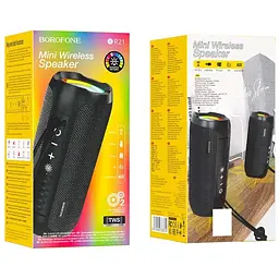 Bluetooth Колонка Borofone BR21 Black - мініатюра 2