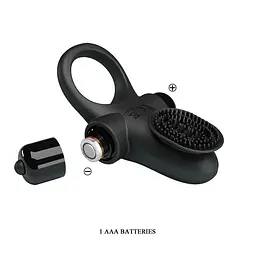 Ерекційне кільце PRETTY LOVE VIBRANT PENIS RING II Black Baile BI-210205 87007 - мініатюра 4
