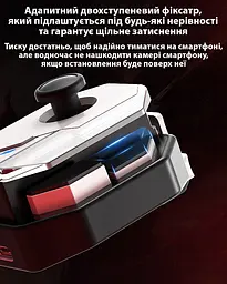 Джойстик для телефону Memo MB02 ігровий контролер тригер Black White (18533) - мініатюра 8