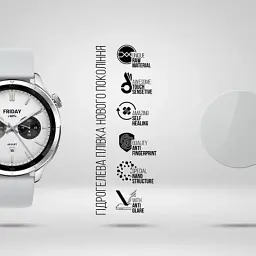 Плівка захисна Armorstandart Matte hydrogel Xiaomi Watch S4 47mm 6 pcs (ARM92139) - мініатюра 2