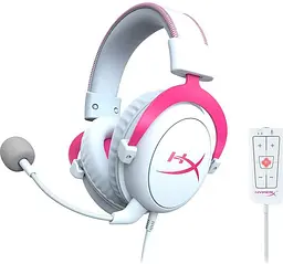 Накладні навушники HyperX HyperX Cloud II Gaming Headset White Pink (KHX-HSCP-PK)