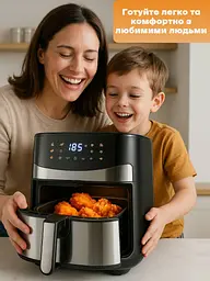 Багатофункціональна мультипіч, Rainberg AIR FRYER GRILL на 8,5 л 3800 Вт - мініатюра 11
