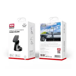 Автотримач XO C98B Magnetic mobile phone holder in car center console Чорний - мініатюра 4