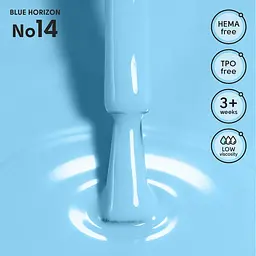 Гель-лак для нігтів 14 Blue Horizon Shelly 12 мл - мініатюра 2