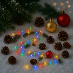 Гірлянда ColorWay LED 200 20 м (8 режимів) різнокольорова (прозорий кабель) USB (CW-G-200L20UTMC) - мініатюра 4